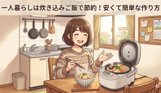 一人暮らしは炊き込みご飯で節約！安くて簡単な作り方