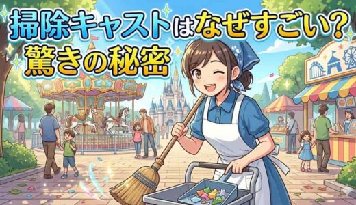 ディズニーの掃除キャストはなぜすごい？驚きの秘密