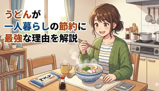うどんが一人暮らしの節約に最強な理由を解説