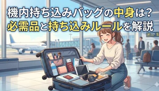 機内持ち込みバッグの中身は？必需品と持ち込みルールを解説