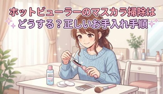 ホットビューラーのマスカラ掃除はどうする？正しいお手入れ手順
