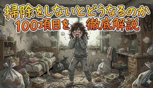 掃除をしないとどうなるのか１００項目を徹底解説