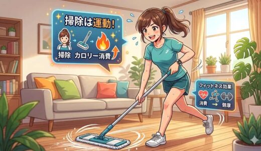 掃除のカロリー消費は運動並み？その効果を解説