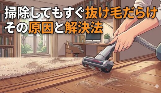 「掃除してもすぐ抜け毛だらけ」その原因と解決法