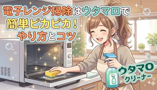 電子レンジ掃除はウタマロで簡単ピカピカ！やり方とコツ