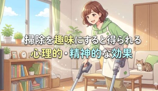 掃除を趣味にすると得られる心理的・精神的な効果