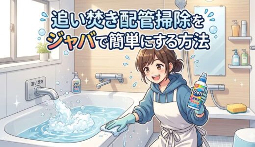 追い焚き配管掃除をジャバで簡単にする方法
