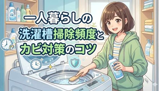 一人暮らしの洗濯槽掃除頻度とカビ対策のコツ