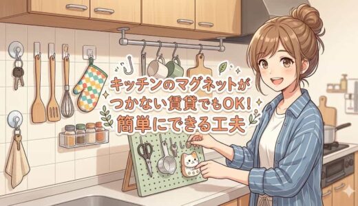 キッチンのマグネットがつかない賃貸でもOK！簡単にできる工夫