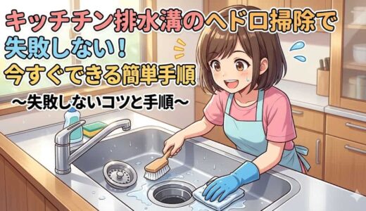 キッチン排水溝のヘドロ掃除で失敗しない！今すぐできる簡単手順
