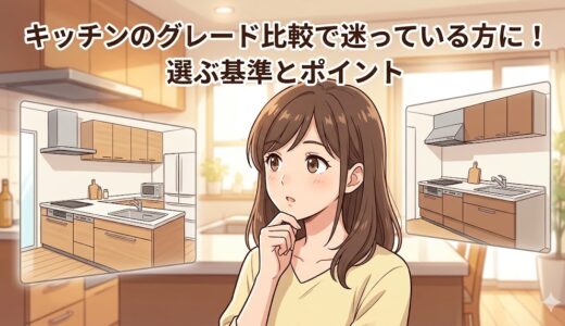 キッチンのグレード比較で迷っている方に！選ぶ基準とポイント