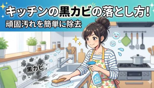 キッチンの黒カビの落とし方！頑固汚れを簡単に除去