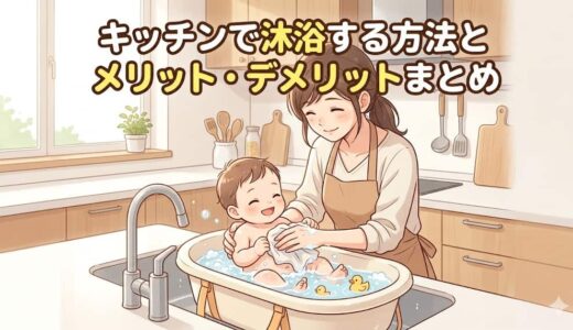 キッチンで沐浴する方法とメリット・デメリットまとめ