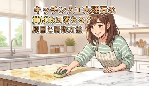 キッチン人工大理石の黄ばみは落ちる？原因と掃除方法