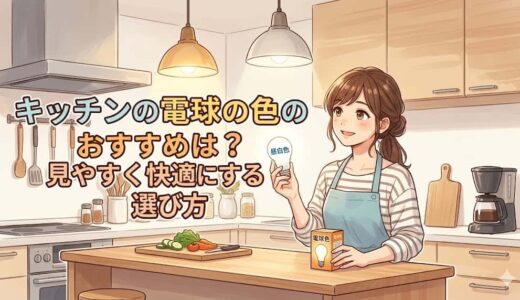 キッチンの電球の色のおすすめは？見やすく快適にする選び方